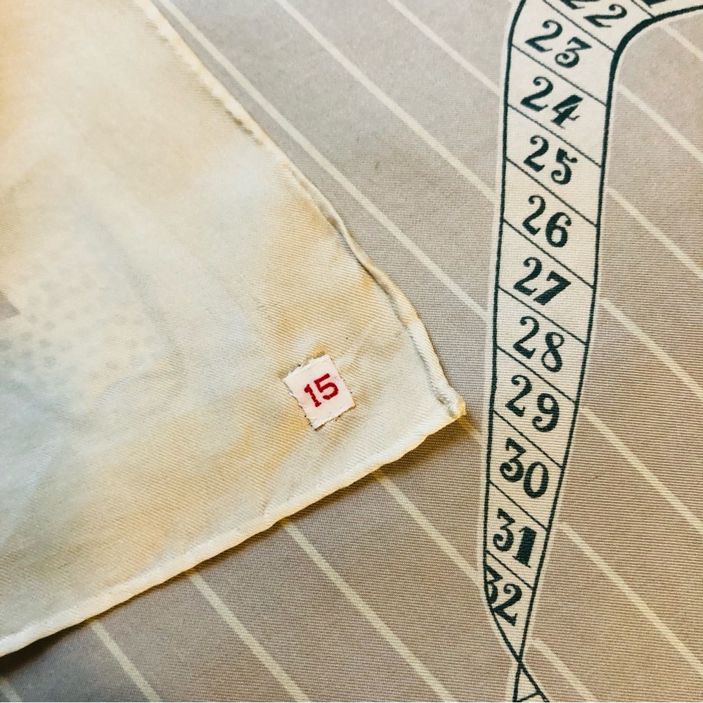Vintage Numbered Silk Scarf - Picture 6 of 11